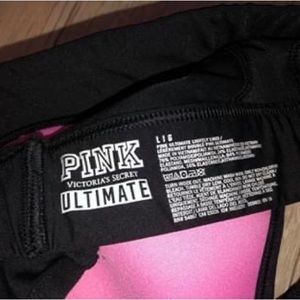 2 large pink sports bras